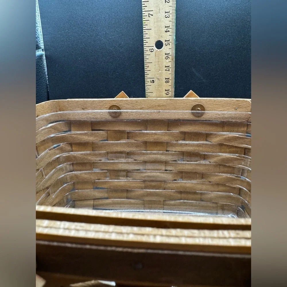 VTG 2004 Longaberger Little Market Set Congratulations 10” retired Basket